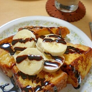 パンミミのバナナチョコフレンチトースト☆
